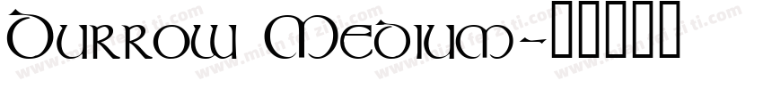 Durrow Medium字体转换
